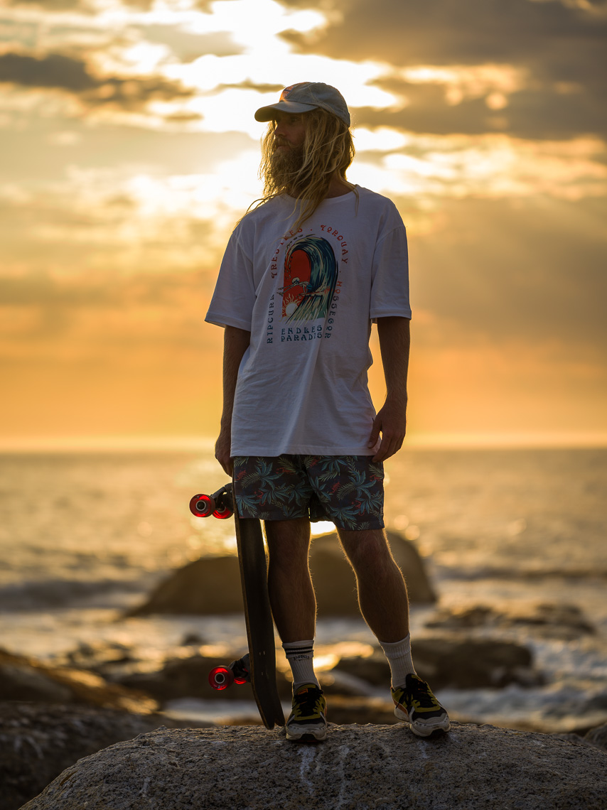skateboarder at sunset photograph by marc rogoff